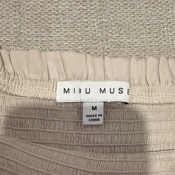 Ruffled Cream Tube Top - Picture 2 of 7